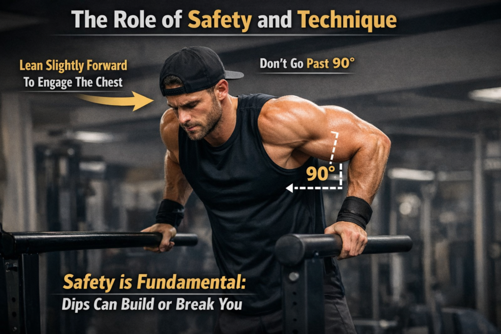 Parallel-bars-dip-technique-with-90-degree-elbow-angle