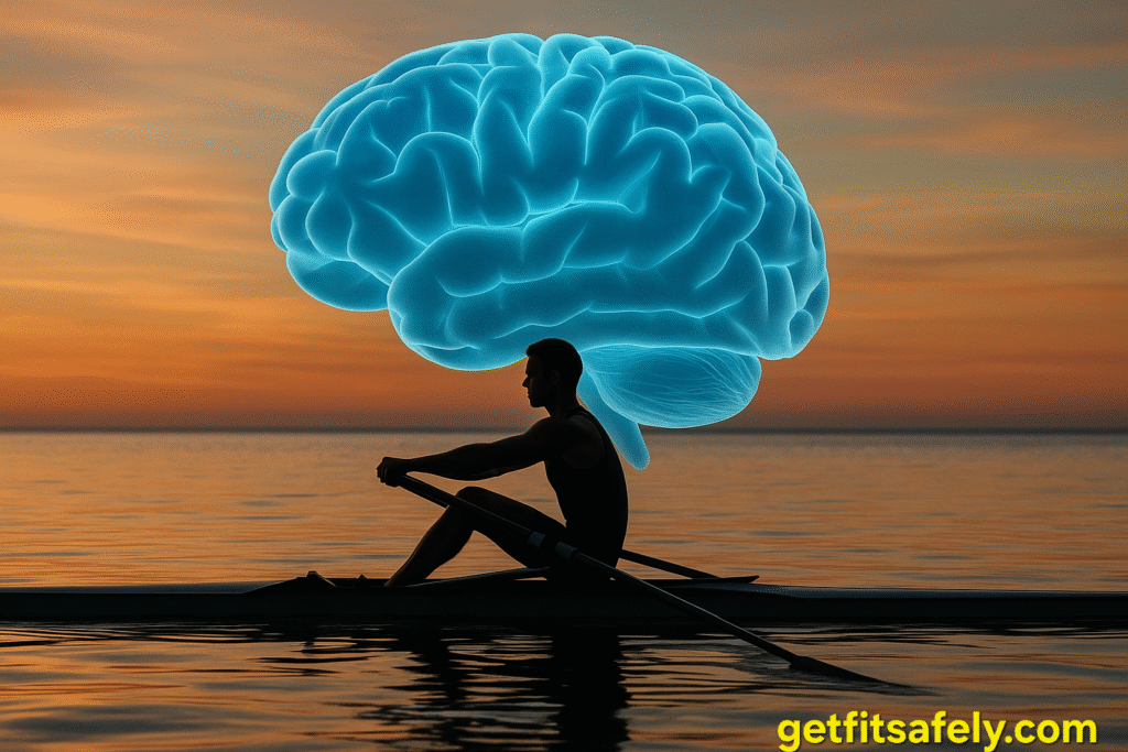 Brain-and-body-connection-during-water-rowing-at-sunset