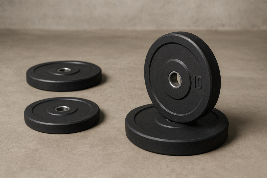 Black-rubber-weight-plates