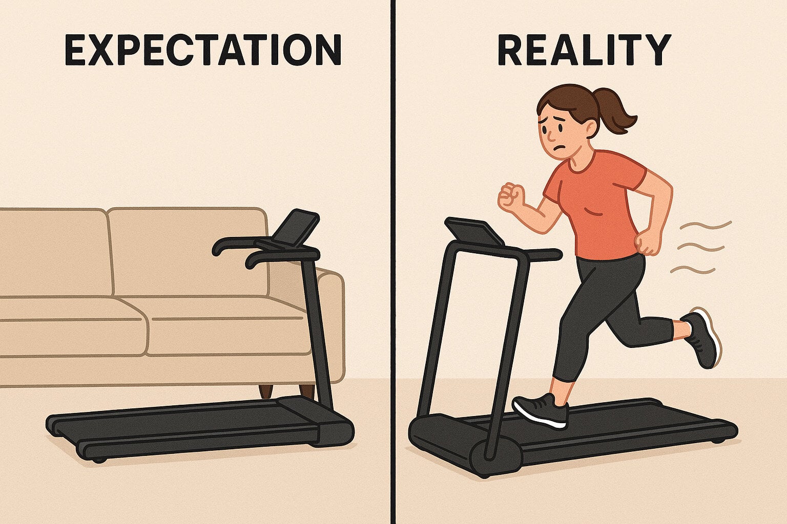 Person-using-a-compact-treadmill-while-working at-a-standing-desk-in-home-office