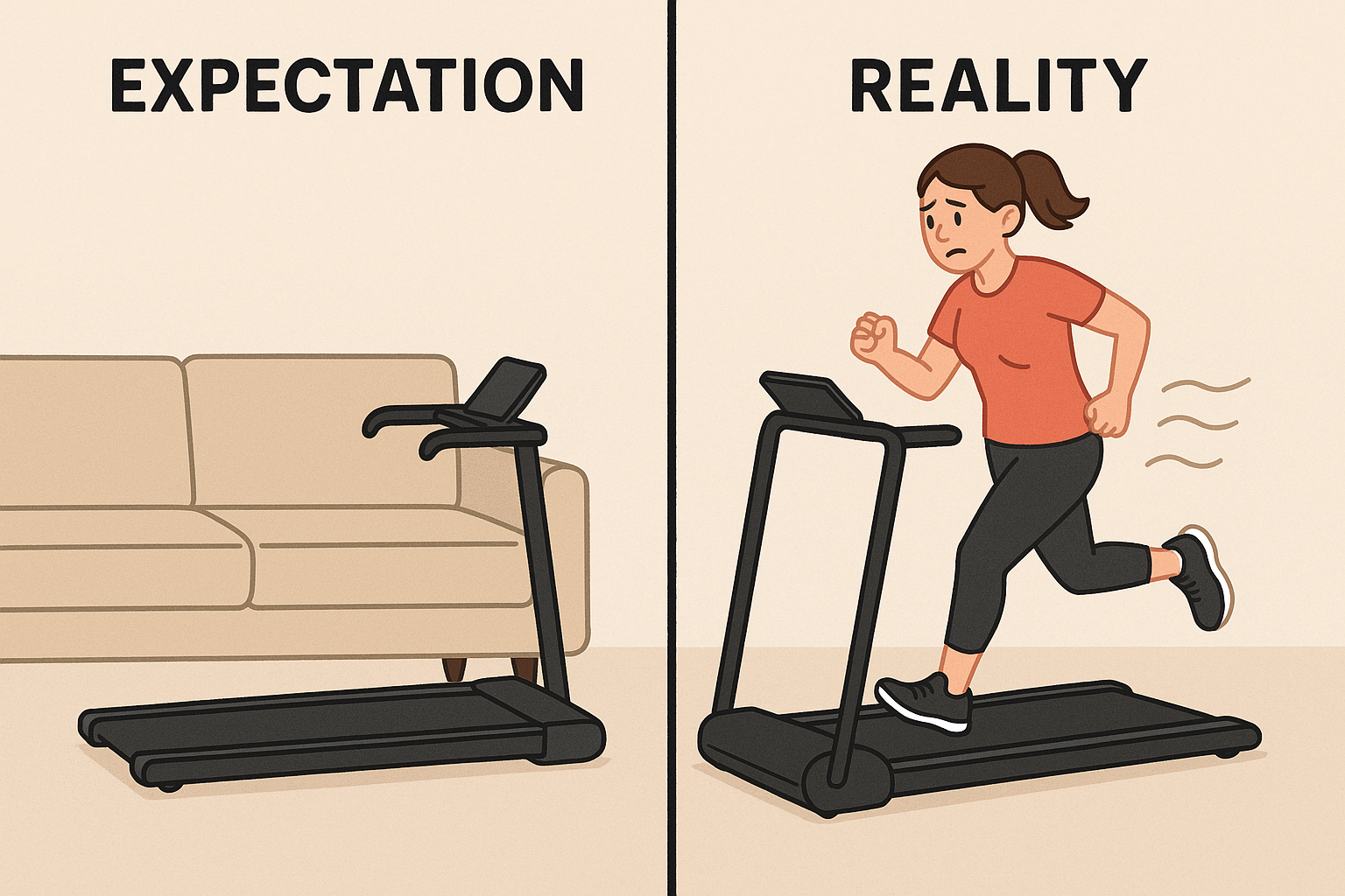 Person-using-a-compact-treadmill-while-working at-a-standing-desk-in-home-office