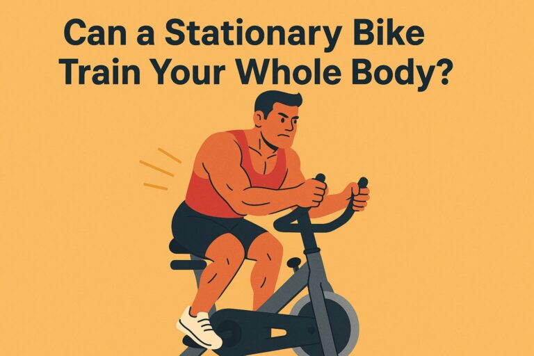 Muscular-man-cycling-on-stationary-bike-fitness