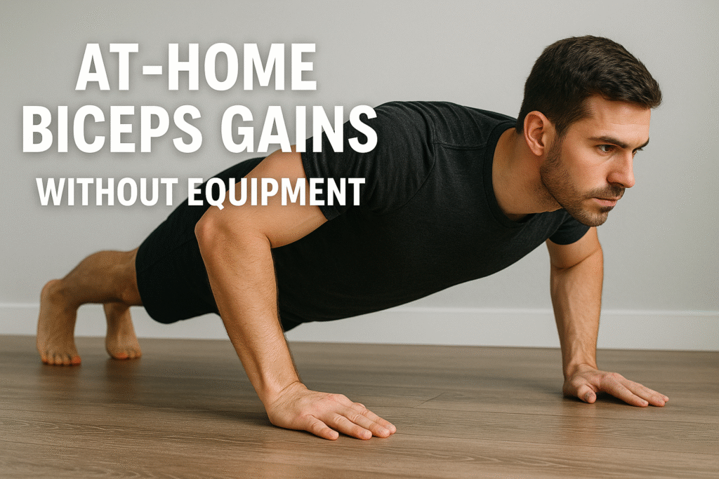 Man-performing-biceps-push-up-variation-at-home-to-train-arms-without-equipment