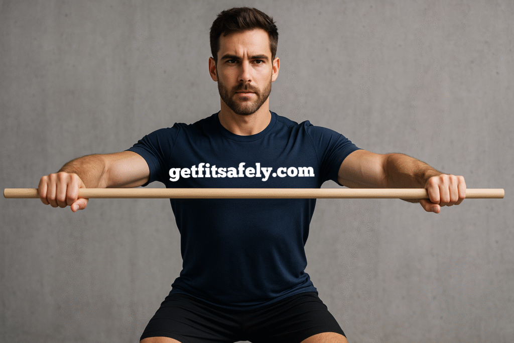 Man-performing-broomstick-scapular-retraction-to-activate-upper-back