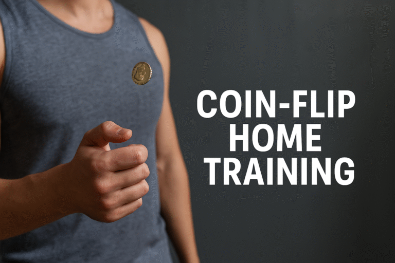 Athlete-flipping-coin-home-workout-periodization