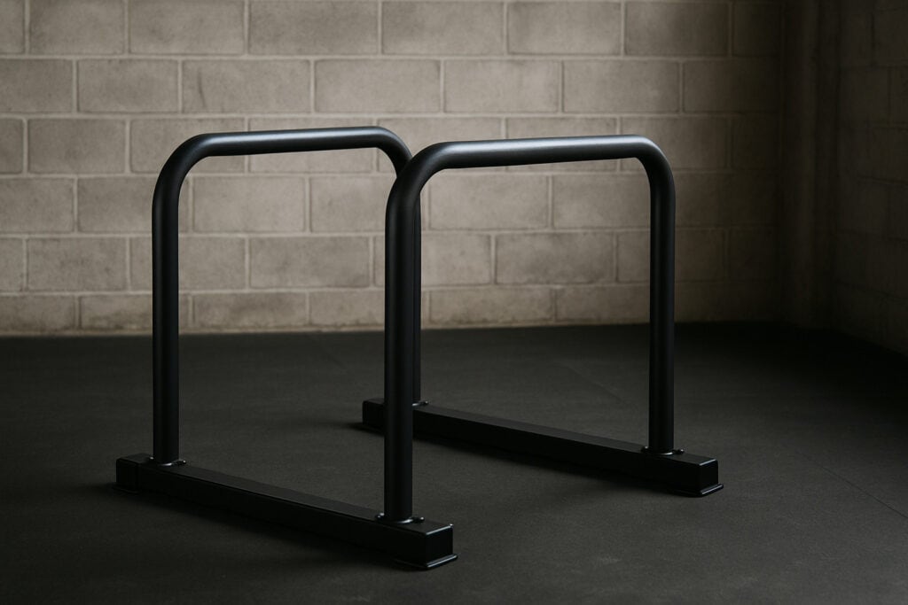 Black-dip-bar-station-for-bodyweight-training