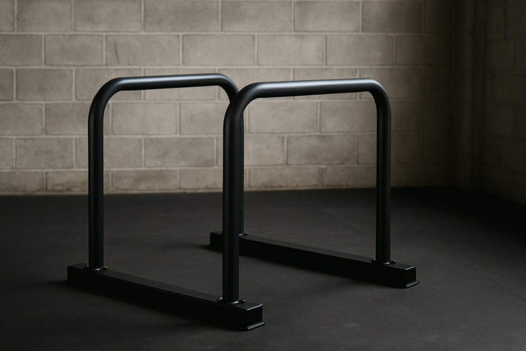 Black-dip-bar-station-for-bodyweight-training