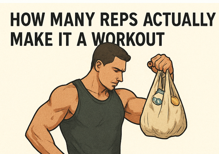 Man-performing-grocery-bag-reps-for-arm-workout