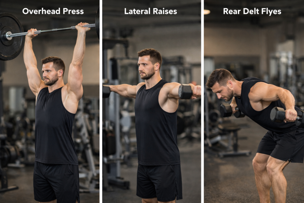 Overhead-press-lateral-raises-and-rear-delt-flyes