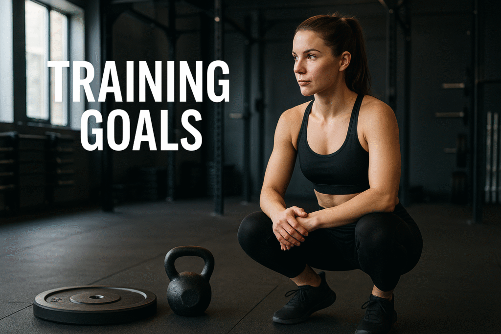 Focused-woman-in-gym-thinking-about-training-goals