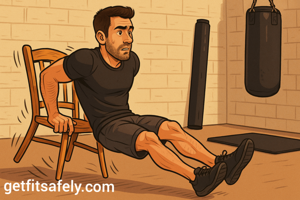 Man-doing-dips-on-slipping-chair-cartoon-style