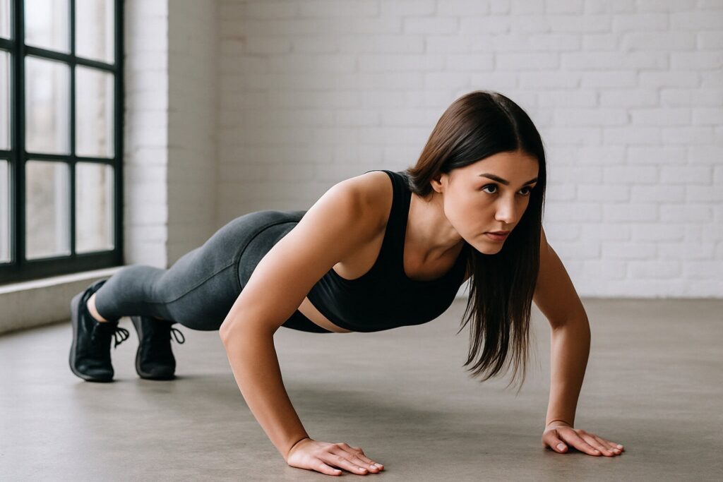 Athletic-push-up-showing-bodyweight-plateau