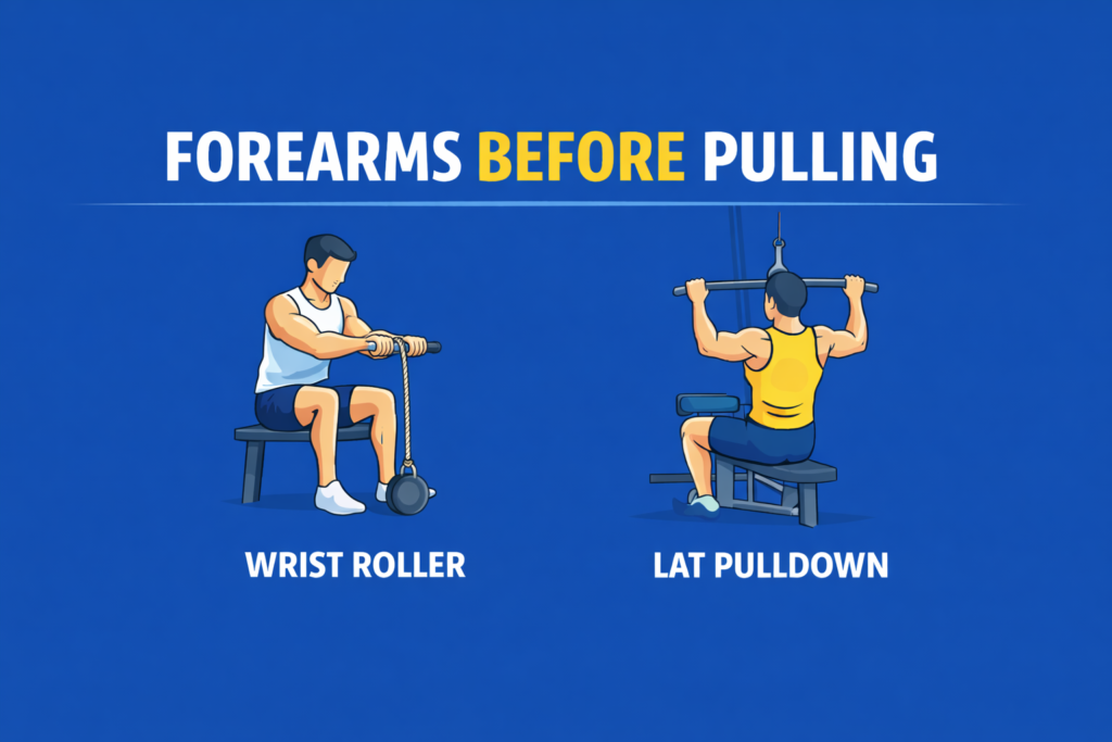 Forearm-wrist-roller-and-lat-pulldown-exercises