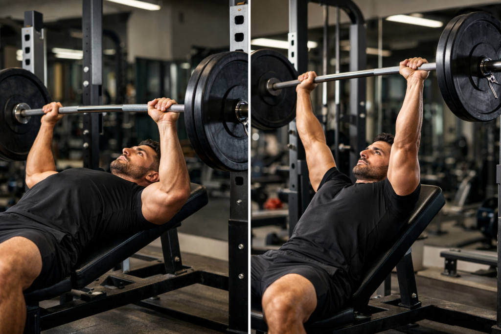 Incline-bench-press-barbell-exercise