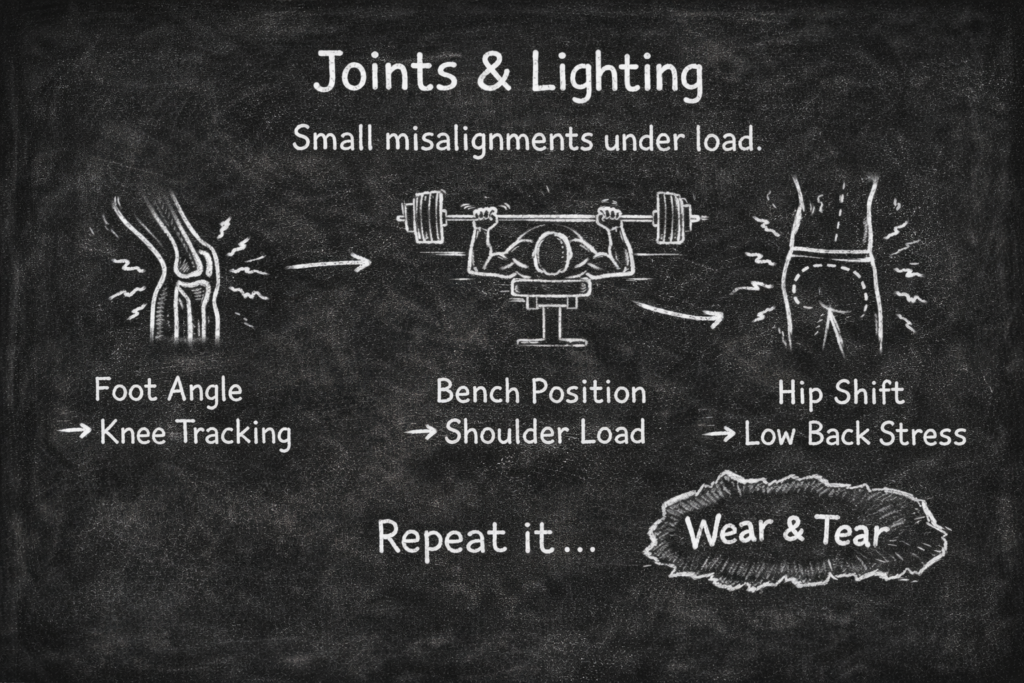 Chalkboard-diagram-of-joint-misalignment-under-load