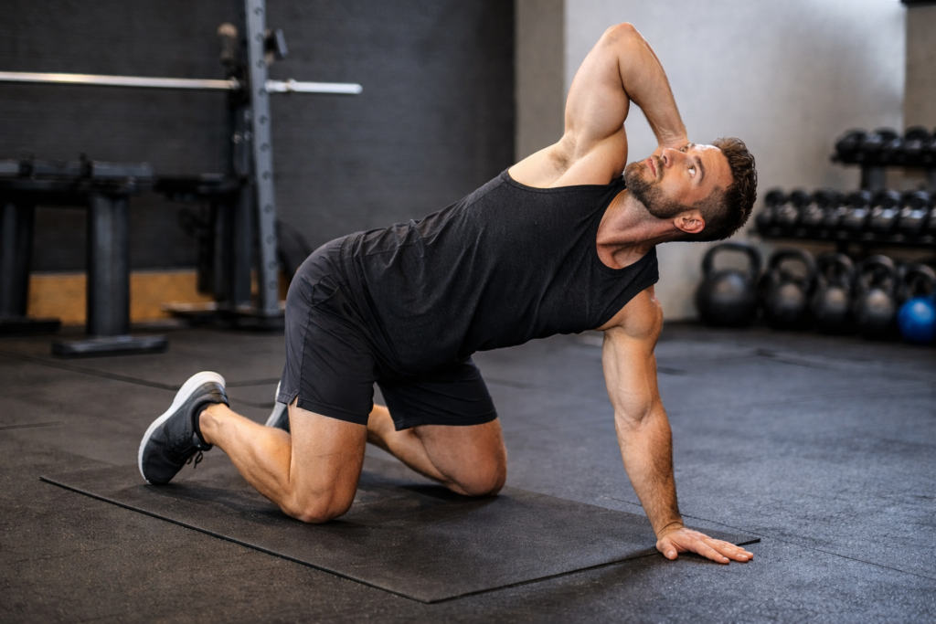 Quadruped-thoracic-rotation-mobility