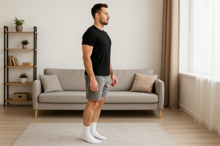Standing-calf-raises-at-home-on-carpet-in-living-room
