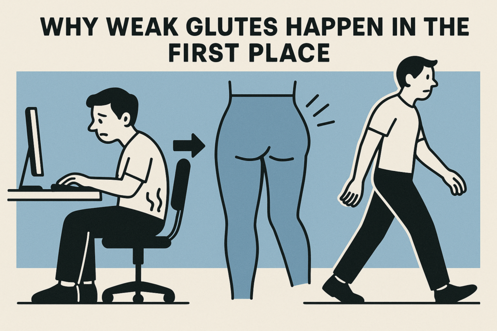 Graphic-showing-why-weak-glutes-happen