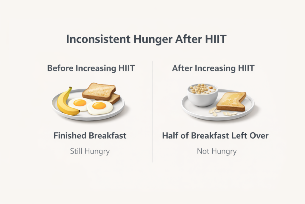 Inconsistent-hunger-signals-after-HIIT-training