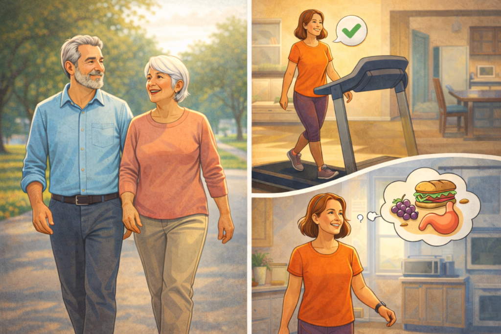 Easy-pace-walking-after-meal-in-different-settings