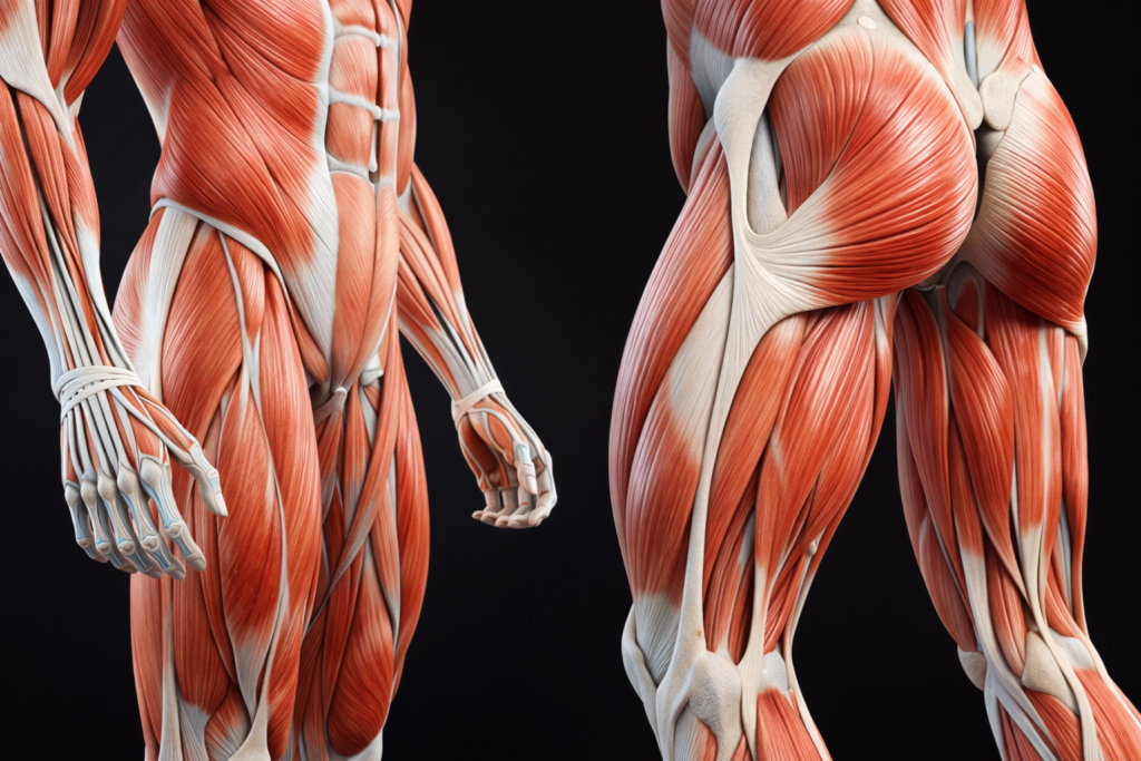 Three-dimensional-muscle-and-tendon-anatomy-visualization