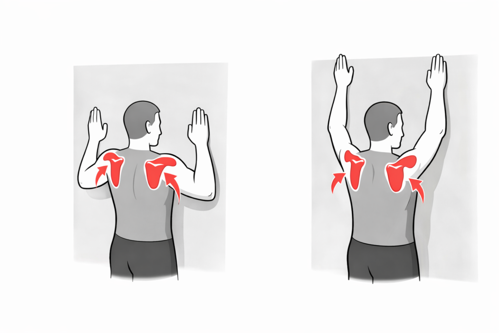 Wall-slide-lift-off-shoulder-blade-upward-rotation