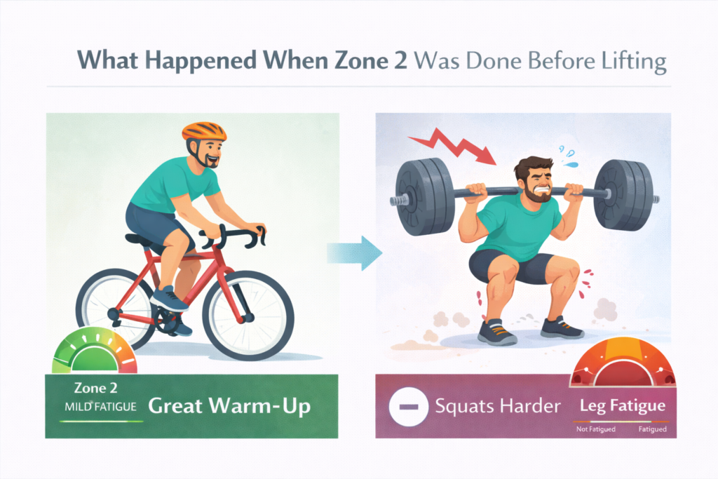 Zone-2-cycling-before-squats-impact