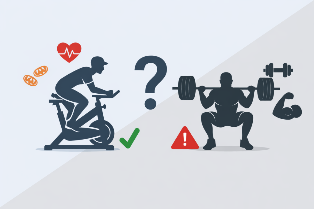 Zone-2-cycling-and-weight-training-comparison-diagram