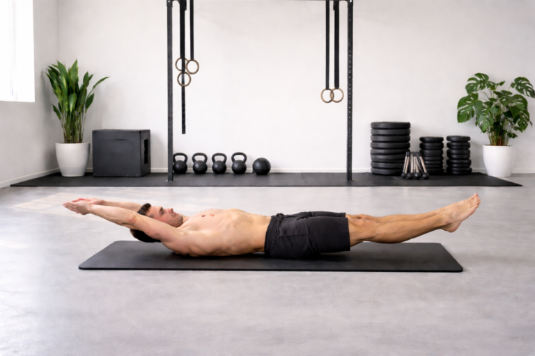Hollow-hold-core-stability-exercise-on-mat