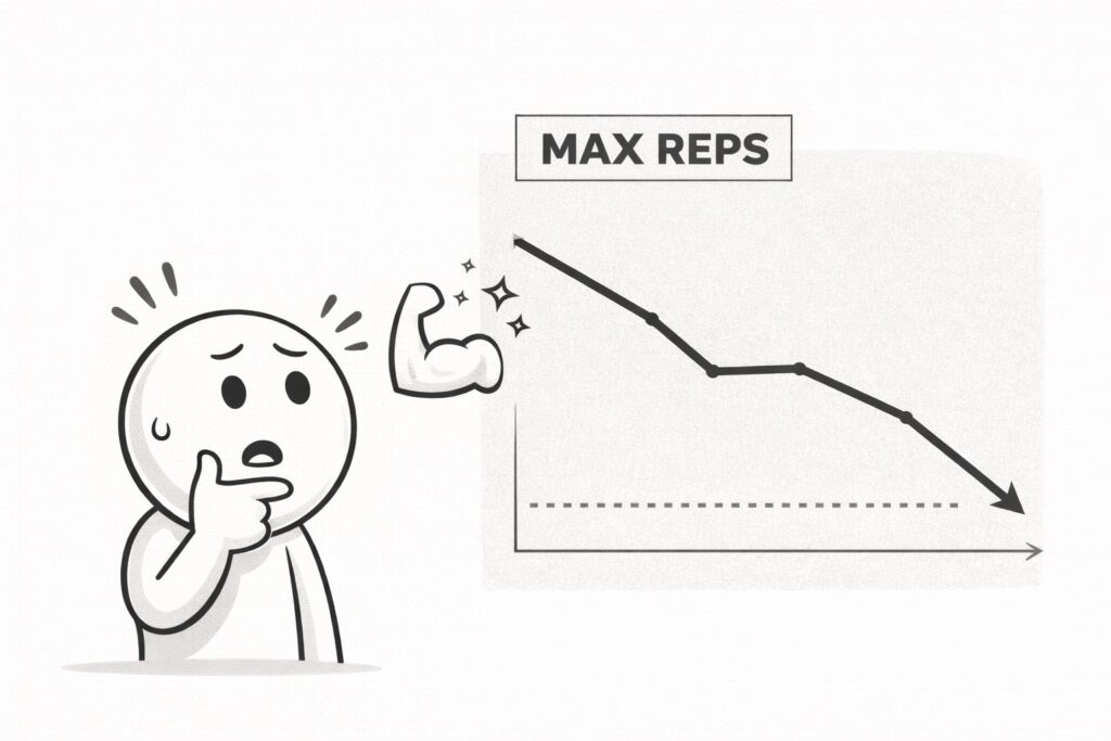 Downward-line-graph-with-strength-icon