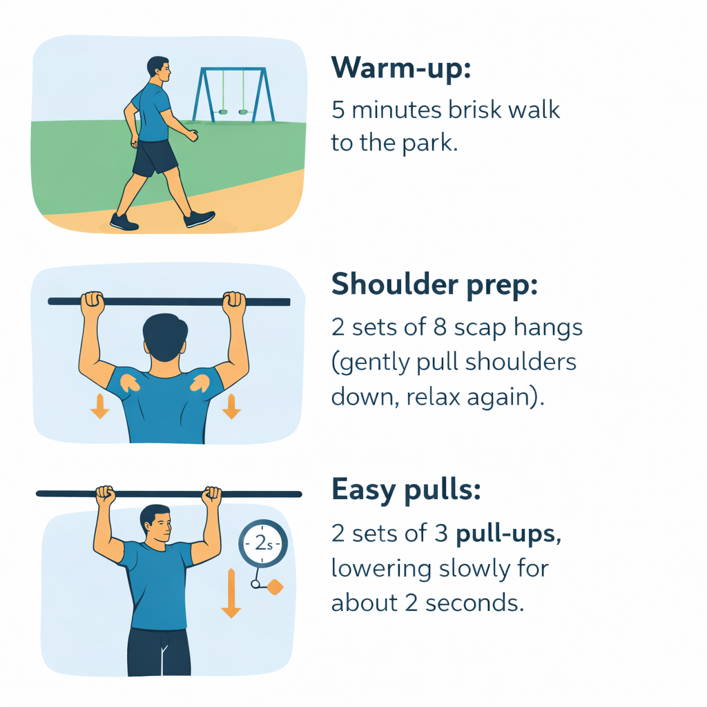 Pull-up-warm-up-walking-scapular-hangs-slow-pull-ups-sequence