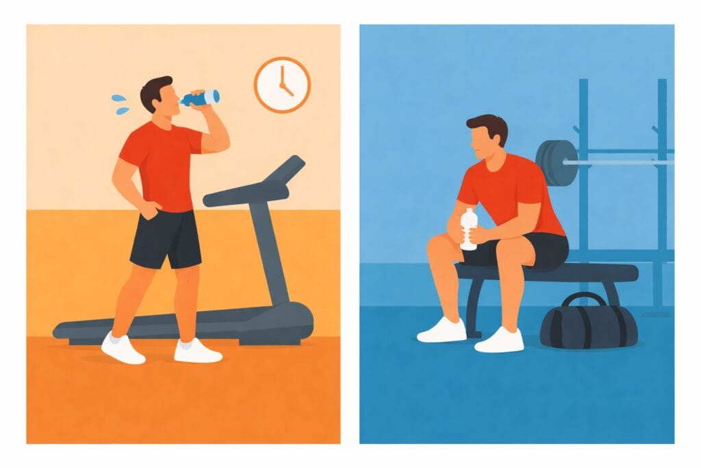 Indoor-gym-warm-up-and-rest-contrast