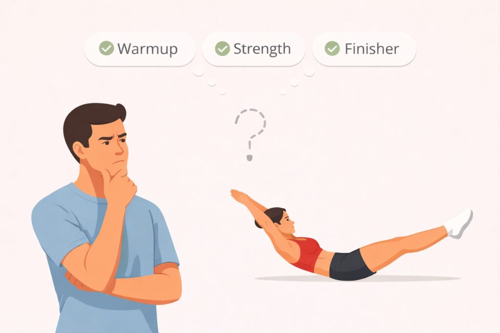 Hollow-hold-position-workout-planning-concept