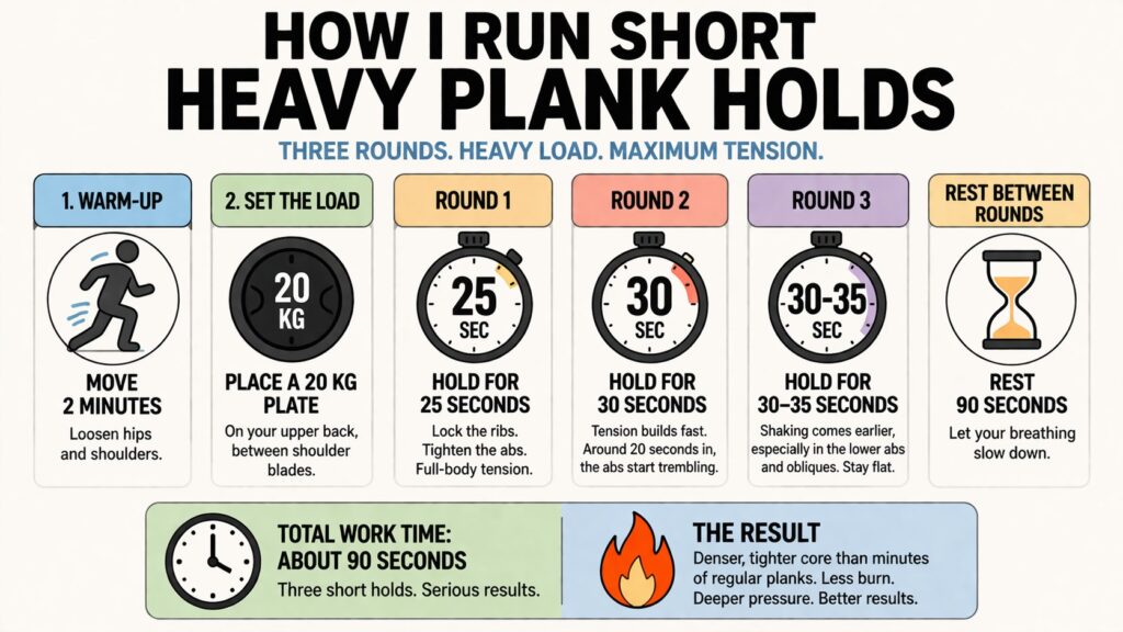Weighted-core-plank-session-with-20kg-plate-and-short-hold-rounds
