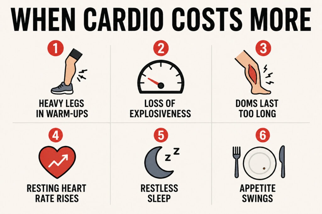 Cardio-fatigue-signs-heavy-legs-loss-explosiveness-doms-heart-rate-sleep-appetite