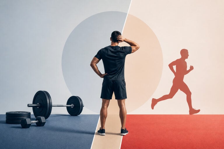 Minimal-split-fitness-scene-with-weights-on-one-side-and-running-silhouette-on-the-other