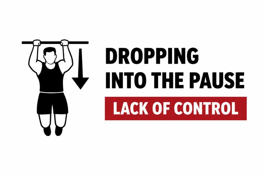 Pull-up-dropping-into-the-pause-lack-of-control-form-mistake
