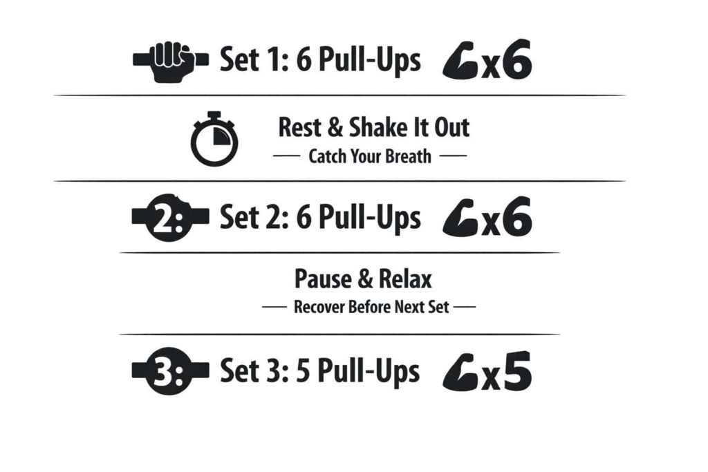 Pull-Ups-Workout-Three-Sets-With-Rest-And-Recovery-Instructions