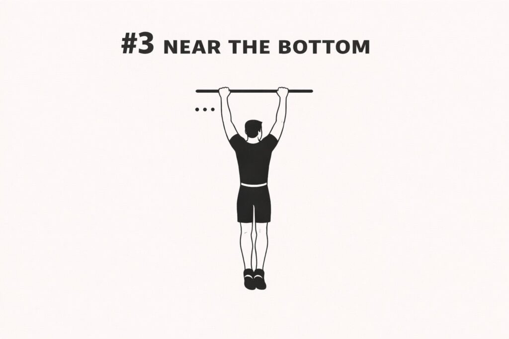 Pull-up-bottom-dead-hang-clean-centered-position