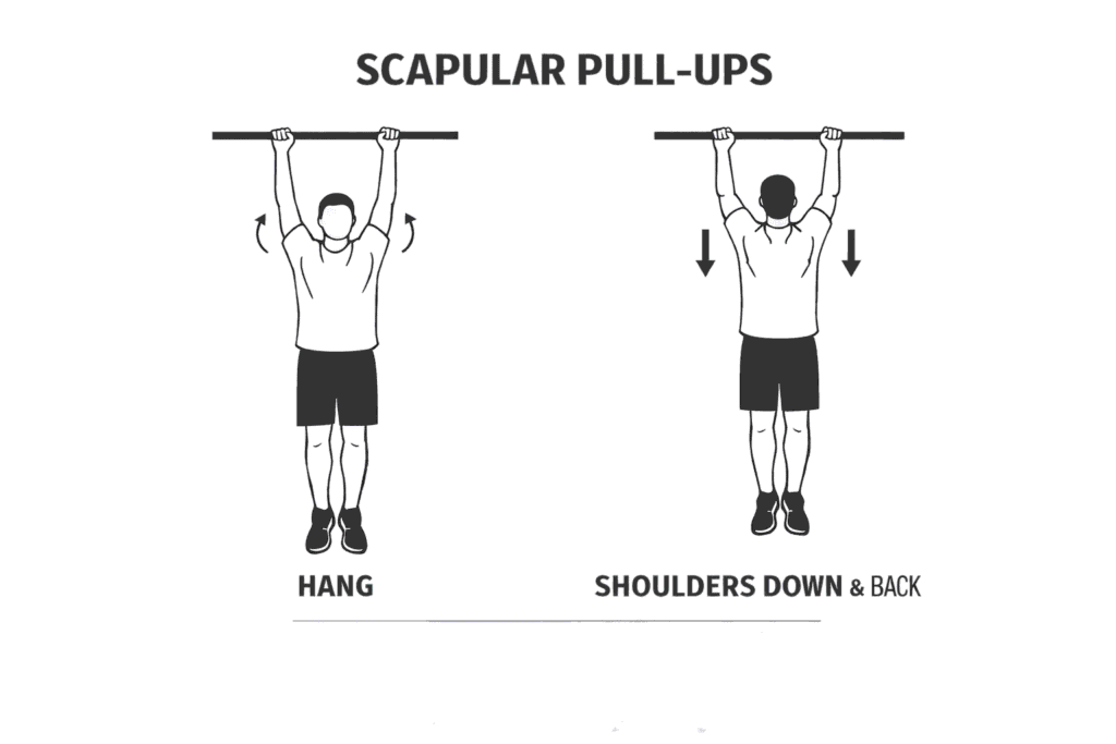 Scapular-pull-ups-hang-position-shoulder-blades-down-back-movement