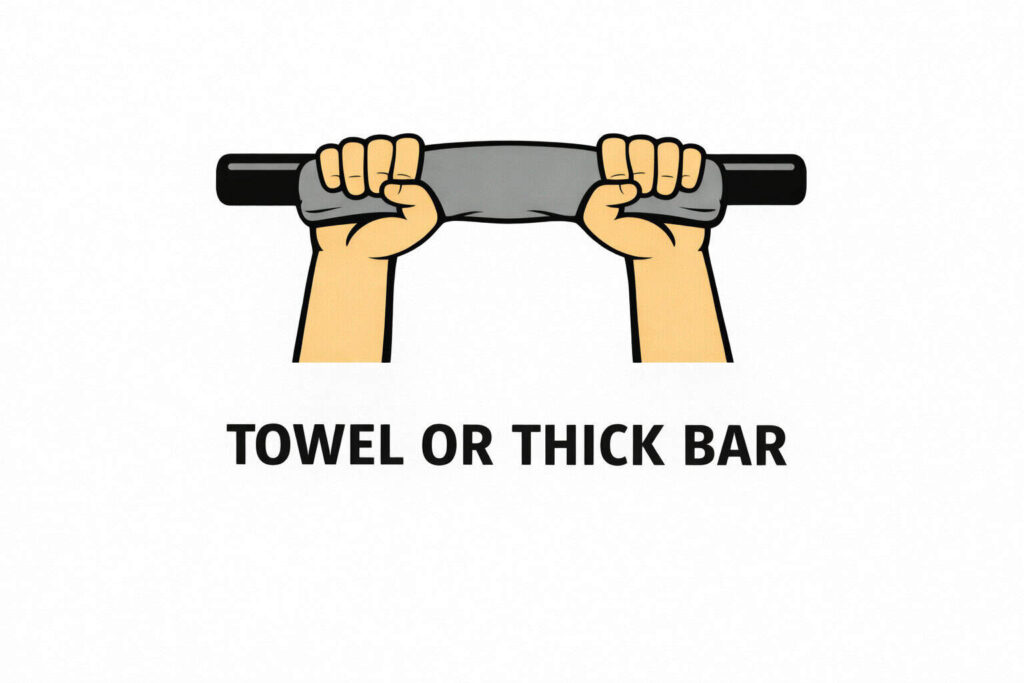 Towel-or-thick-bar-pull-ups-grip-training-exercise
