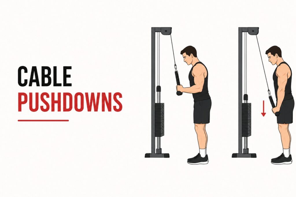 Cable-Triceps-Pushdown-Exercise-With-Rope-Attachment